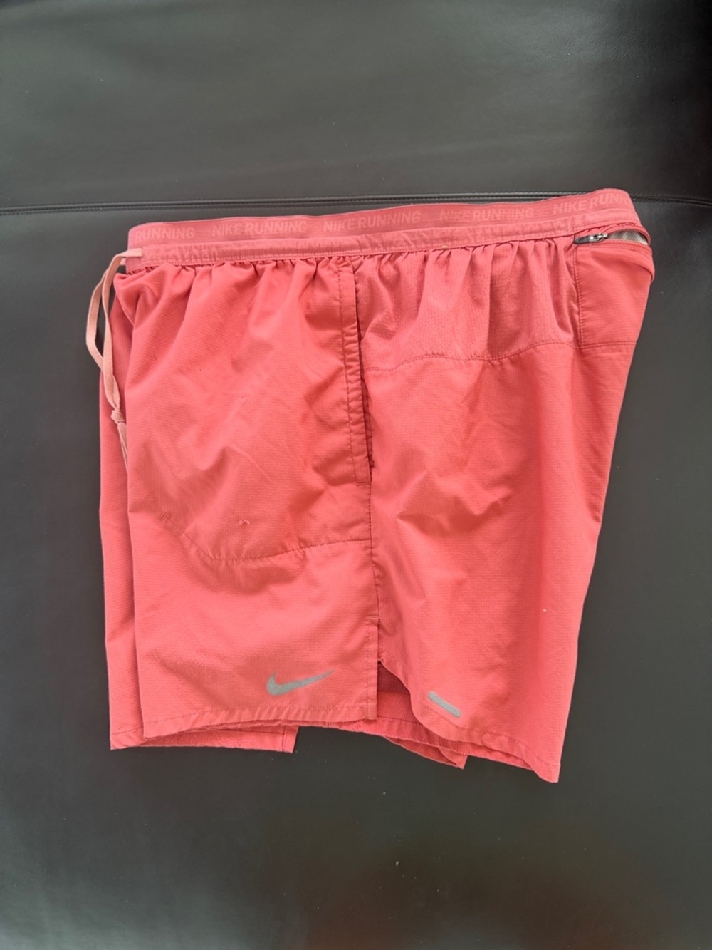 Nike Coral Pink 2 in 1 lined Athletic Shorts - Picture 2 of 5